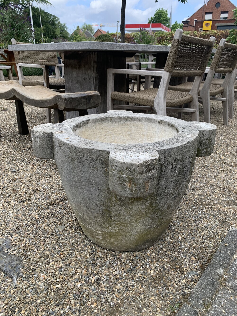 Very large 18th century marble pharmacy morter